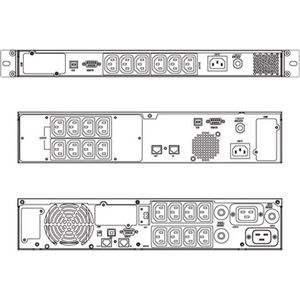 ROLINE LineSecure III 1000R - Lijninteractieve UPS, 19 rack versie" - zwart 19.40.1126