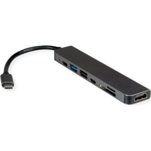 VALUE - USB TypE C Dockingstation - HDMI 4K60 - Meerkleurig - 12.99.1136