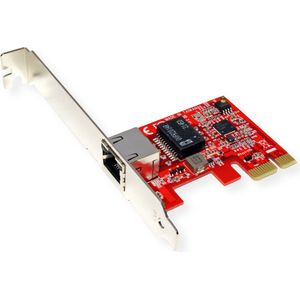 Roline - PCIe-adapter 2.5GbE Ethernet - Laag Profiel - Netwerkkaarten - Veelkleurig
