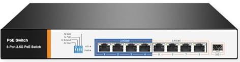 VALUE - PoE++ 2,5 Gigabit Ethernet Switch - Zwart - 8 Poorten + Uplink (SFP+)