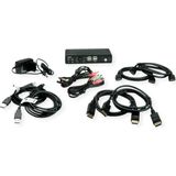 Roline - KVM-schakelaar Dual Head - Zwart - 1U - 2 Stuks