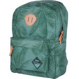 Nitro Urban Classic, Old School rugzak met gewatteerd laptopvak, Urban Streetpack, schoolrugzak, schooltas, schooltas, schooltas, schooltas, schooltas, 20 liter, bloemenpatroon, Kokosnoot