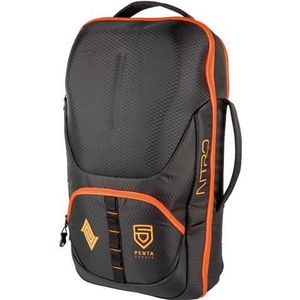 Nitro Gaming Backpack eSport rugzak laptoprugzak met vakken voor apparatuur rugzak, 53 cm, Penta Black, 53 EU, Rugzak