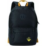 Nitro Urban Classic, Old School rugzak met gevoerd laptopvak, streetpack, schooltas, schooltas, schooltas, schooltas, schooltas, schooltas, schooltas, 20 liter, bloemenpatroon, zwart/goud