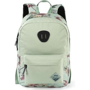 Nitro Urban Classic, Old School rugzak met gevoerd laptopvak, streetpack, schooltas, schooltas, schooltas, schooltas, schooltas, schooltas, schooltas, 20 liter, bloemenpatroon, Dead Flower