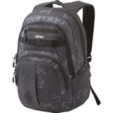 Nitro Chase schoolrugzak met organizer, rugzak met laptopvak 17 inch, Gesmede camouflage, 35L, Tas