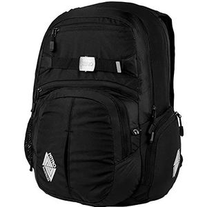 Nitro Hero Pack Grote modieuze rugzak met gevoerd laptopvak en andere uitstekende functies, schooltas, schoolrugzak, 37 l, True Black, 37L, Hero, True Black., held