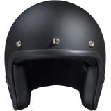 Jethelm - Matt Zwart - 100% Polyester - Inclusief Zwarte Zonneklep