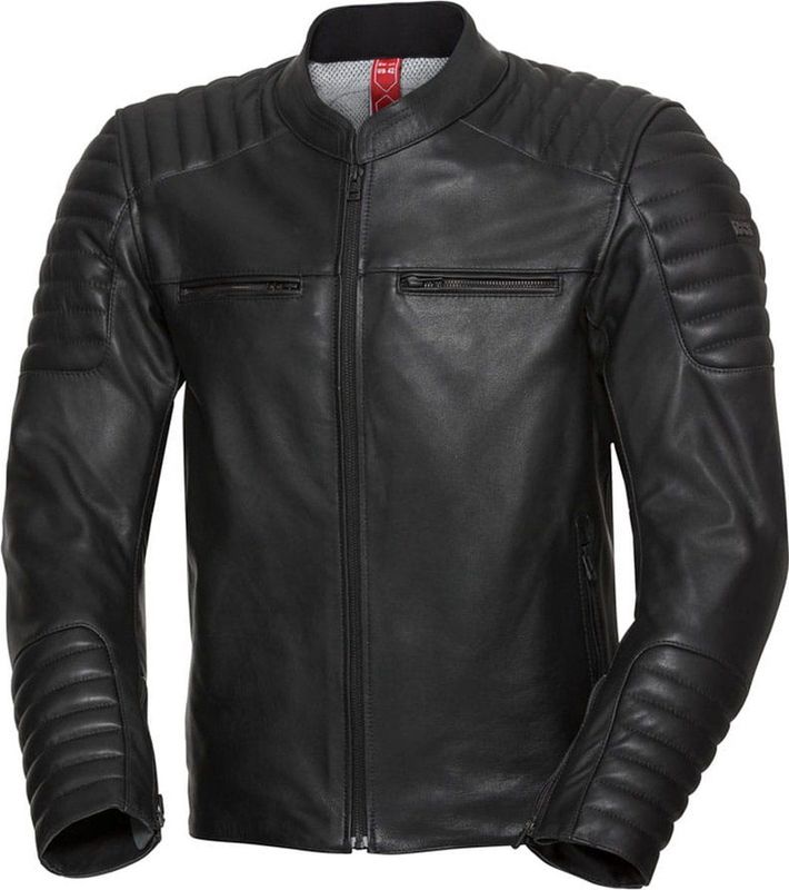 IXS - Classic Dark - Motorjas - Zwart - Rundleer