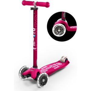 Micro Step Maxi Deluxe Roze LED wielen