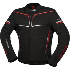 IXS - TS-Pro ST+ - Waterdichte Motorjas - Zwart Rood - Textiel