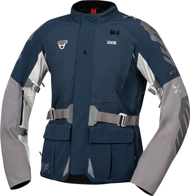 IXS - Venture-GTX 1.0 - Waterdichte Motorjas - Blauw Grijs - Textiel