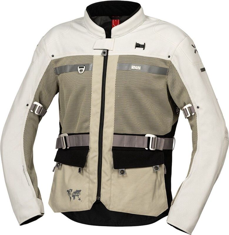 IXS - Venture-BigAir 1.0 - Textiele Motorjas - Beige
