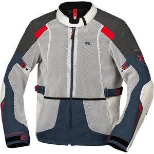 IXS - Tourster-Big Air 1.0 - Textiele Motorjas - Grijs Blauw Rood Sand