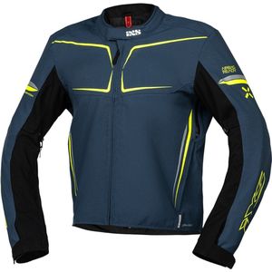 IXS - TS-Pro ST+ - Waterdichte Motorjas - Blauw Neon Geel