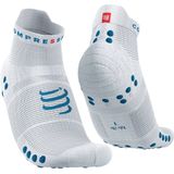 Compressport - Pro Racing Sock v4 Run Low - Sportsokken - Roze/Blauw - Unisex