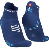 Compressport - Pro Racing Socks V4.0 Run Low - Compressiekousen - Blauw