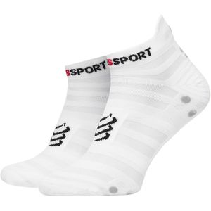Compressport Pro Racing v4 UL Low Socks - sportsokken - roze/wit - Unisex