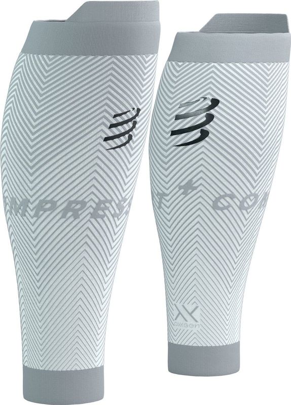 Compressport - R2 Oxygen - Compressiekousen - White / Neble Grey