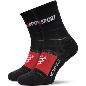 Compressport - Pro Racing Socks - Compressiekousen - Zwart - Merinowol