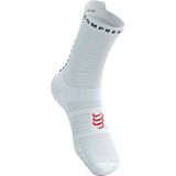 Compressport - Pro Racing Socks V4.0 Run High - Hardloopsokken - Zwart Wit Rood