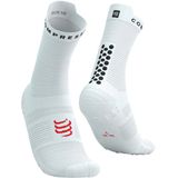 Compressport - Pro Racing Socks V4.0 Run High - Hardloopsokken - Zwart Wit Rood