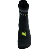 Compressport - Pro Racing Socks v4.0 Run High Flash - Hardloopsokken - Zwart/Fluo Geel