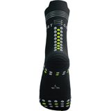 Compressport - Pro Racing Socks v4.0 Run High Flash - Hardloopsokken - Zwart/Fluo Geel