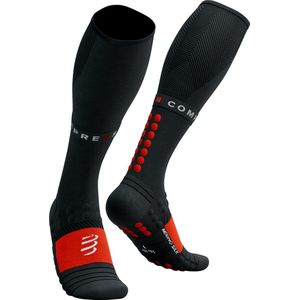 compressport full winter socks run zwart rood