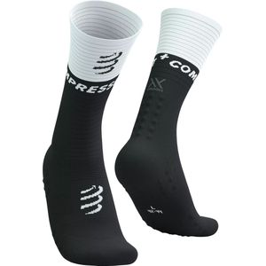 Compressport - Mid Compression Socks V2.0 - Compressiekousen - Zwart - Synthetisch