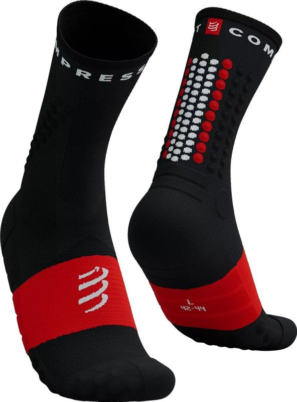 Compressport - Ultra Trail Socks V2.0 - Trailrunsokken - Zwart/Wit/Rood