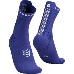 Compressport - Pro Racing Socks V4 - Trail - Blauw - Ventilerend Materiaal