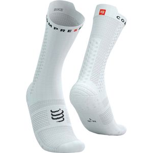 Compressport - Pro Racing Socks V4.0 Bike - Wit/Zwart