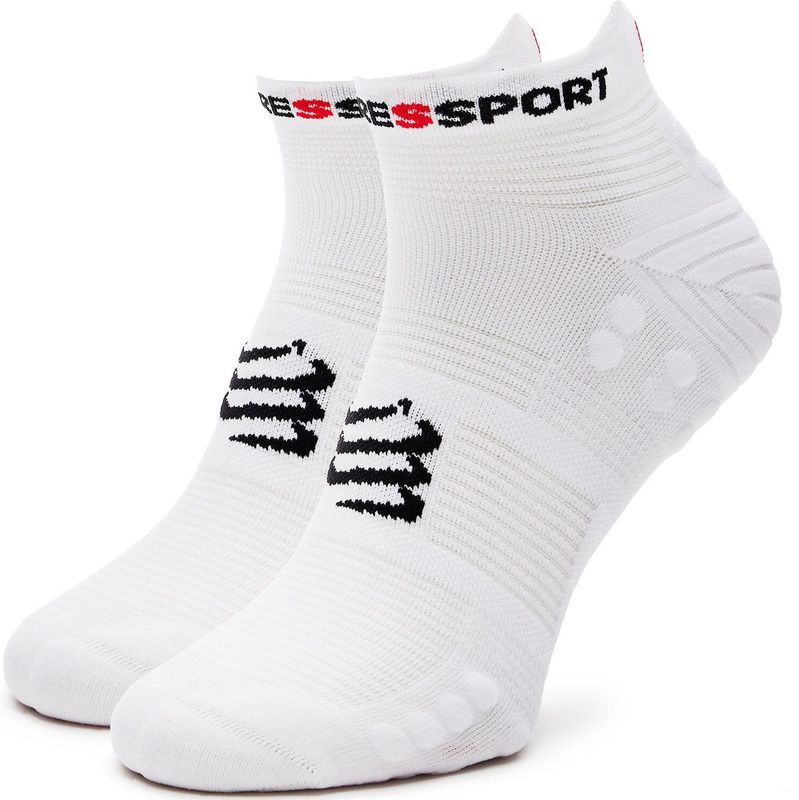 Compressport - Pro Racing Socks V4.0 Run Low - Wit - Sportsokken