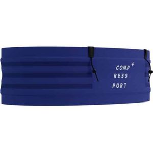 compressport free belt pro blauw  wit