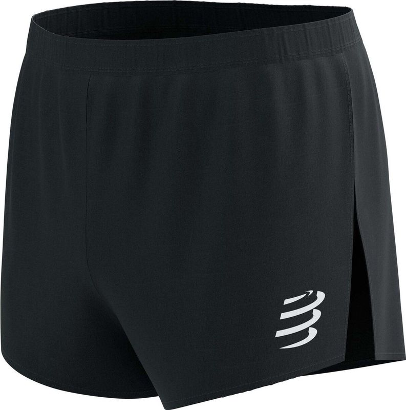 Compressport - Racing Split Shorts - Zwart - Korte Broeken