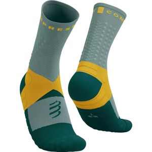 Ultra Trail Socks V2.0 - Slate Grey/Saffron - Trailrun sokken- Hardloopsokken