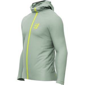 Compressport - Hurricane Waterproof Jacket - Dames - Grijs - Waterdicht - Lichtgewicht