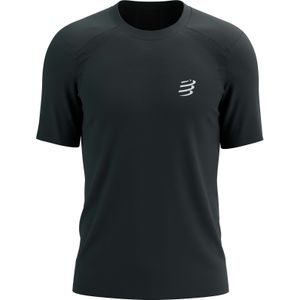Compressport - Performance Jersey - Zwart - Korte Mouwen - T-shirt