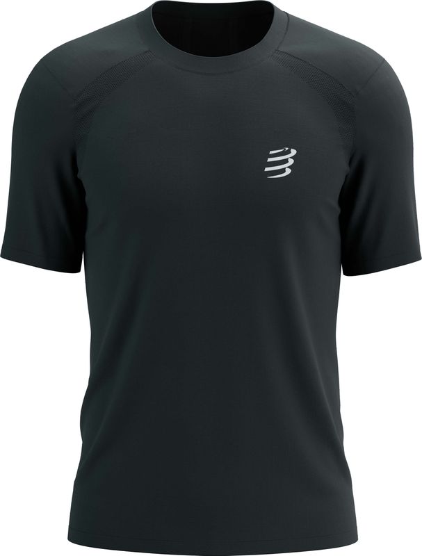 Compressport - Performance Jersey - Zwart - Korte Mouwen - T-shirt