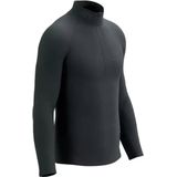 Compressport - 3D Thermo Half Zip L/S Top - Hardloopshirt - Zwart