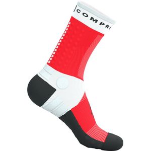 Compressport - Ultra Trail V2.0 - Sokken - Wit Rood