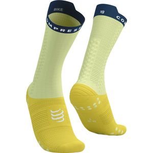 Compressport - Pro Racing V4.0 - Fietssokken - Geel Groen Blauw