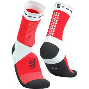 Compressport - Ultra Trail V2.0 - Sokken - Wit Rood
