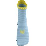 Compressport - Pro Racing V4.0 - Hardloopsokken - Blauw Geel - Ultralicht