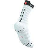 Compressport - Pro Racing V4.0 - Hardloopsokken - Wit - Rood - Zwart