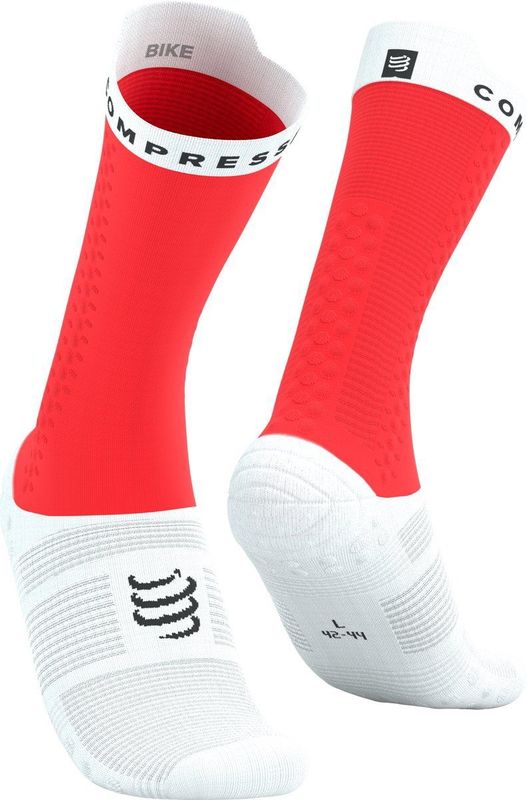 Compressport - Pro Racing V4.0 - Fietssokken - Rood Wit