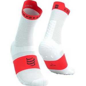 Compressport - Pro Racing V4.0 - Hardloopsokken - Wit - Rood