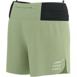 Compressport - Trail Racing Short - Hardloopshort - Olijfgroen - Dames