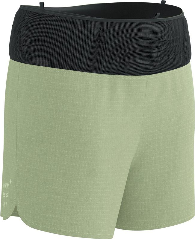 Compressport - Trail Racing Short - Hardloopshort - Olijfgroen - Dames